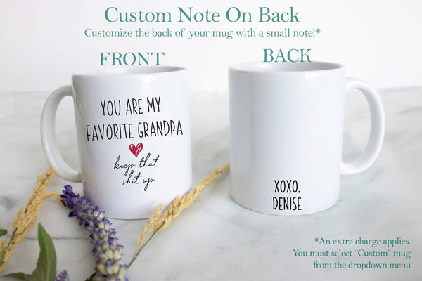 You Are My Favorite Grandpa - White Ceramic Mug