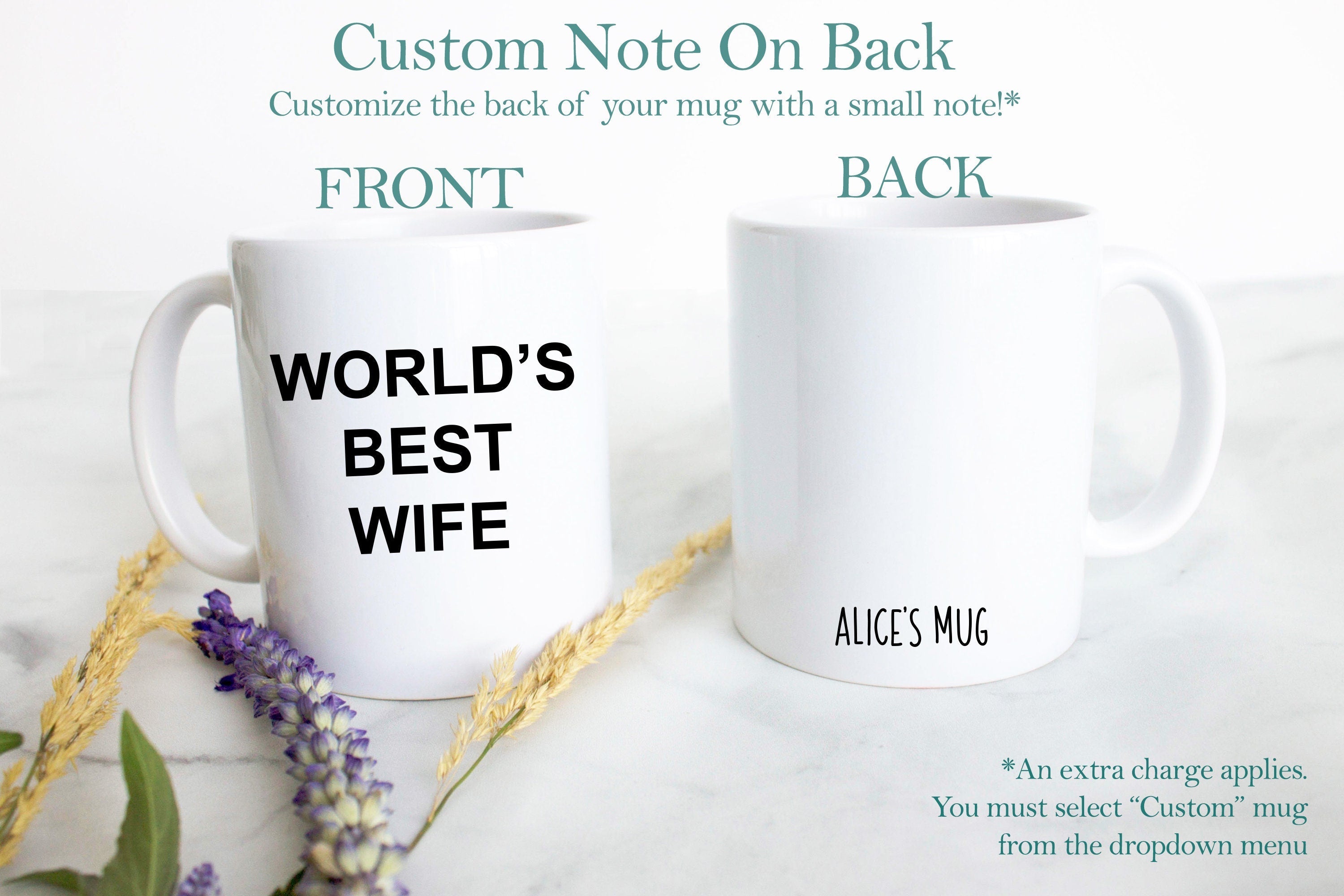 World's Best Wife Mug, Best Wife Mug, Personalized Bride Engagement Gift, Newlywed Gift, Custom Mrs Mug, Bride Gift Idea, Gift for Her