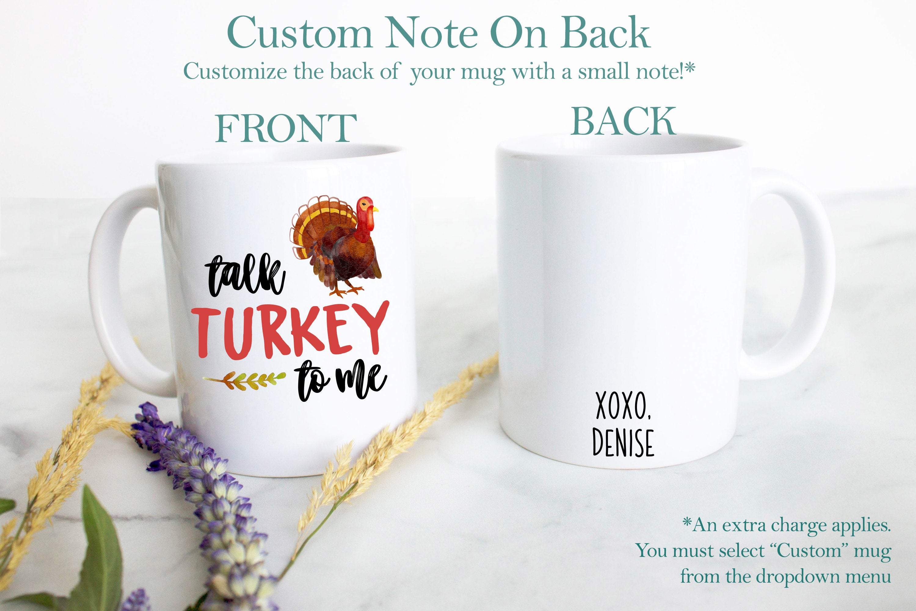 Talk Turkey To Me Mug - White Ceramic Mug