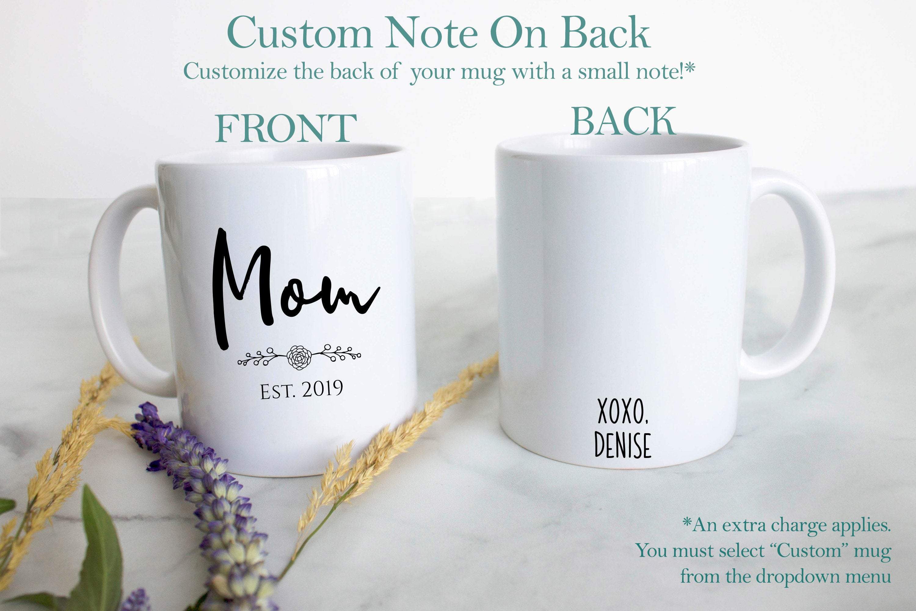 Mom and Dad Individual or Mug Set #2 - White Ceramic Mug