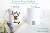 Personalized French Bulldog Mom and Dad Individual or Mug Set - White Ceramic Custom Mug - Inkpot