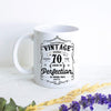 Aged to Perfection Mug Custom Date - White Ceramic Mug