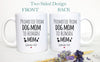 Promoted from Dog Mom and Dad to Human - White Ceramic Mug - Inkpot