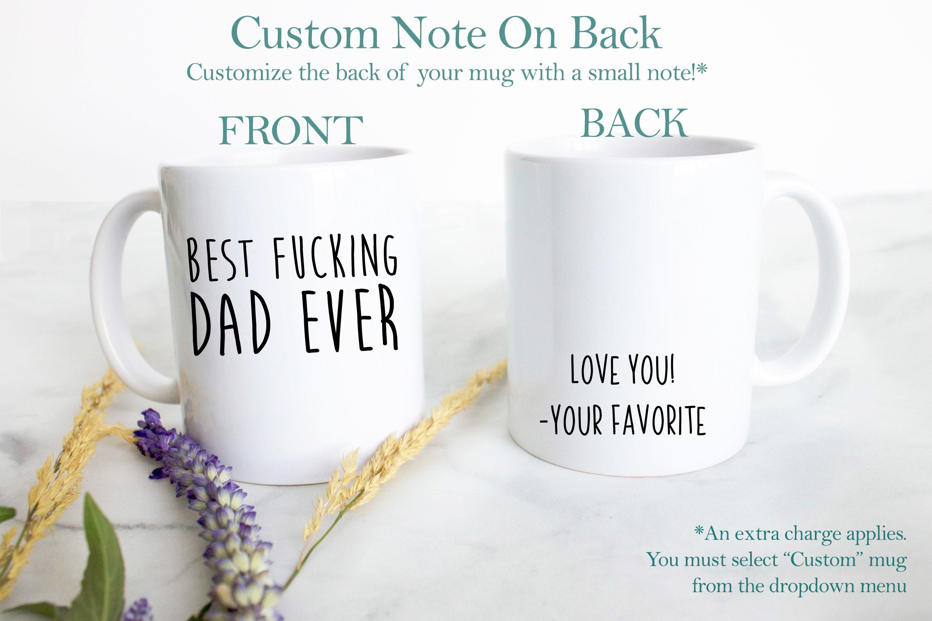 Best Fucking Dad (Uncensored) - White Ceramic Mug - Inkpot