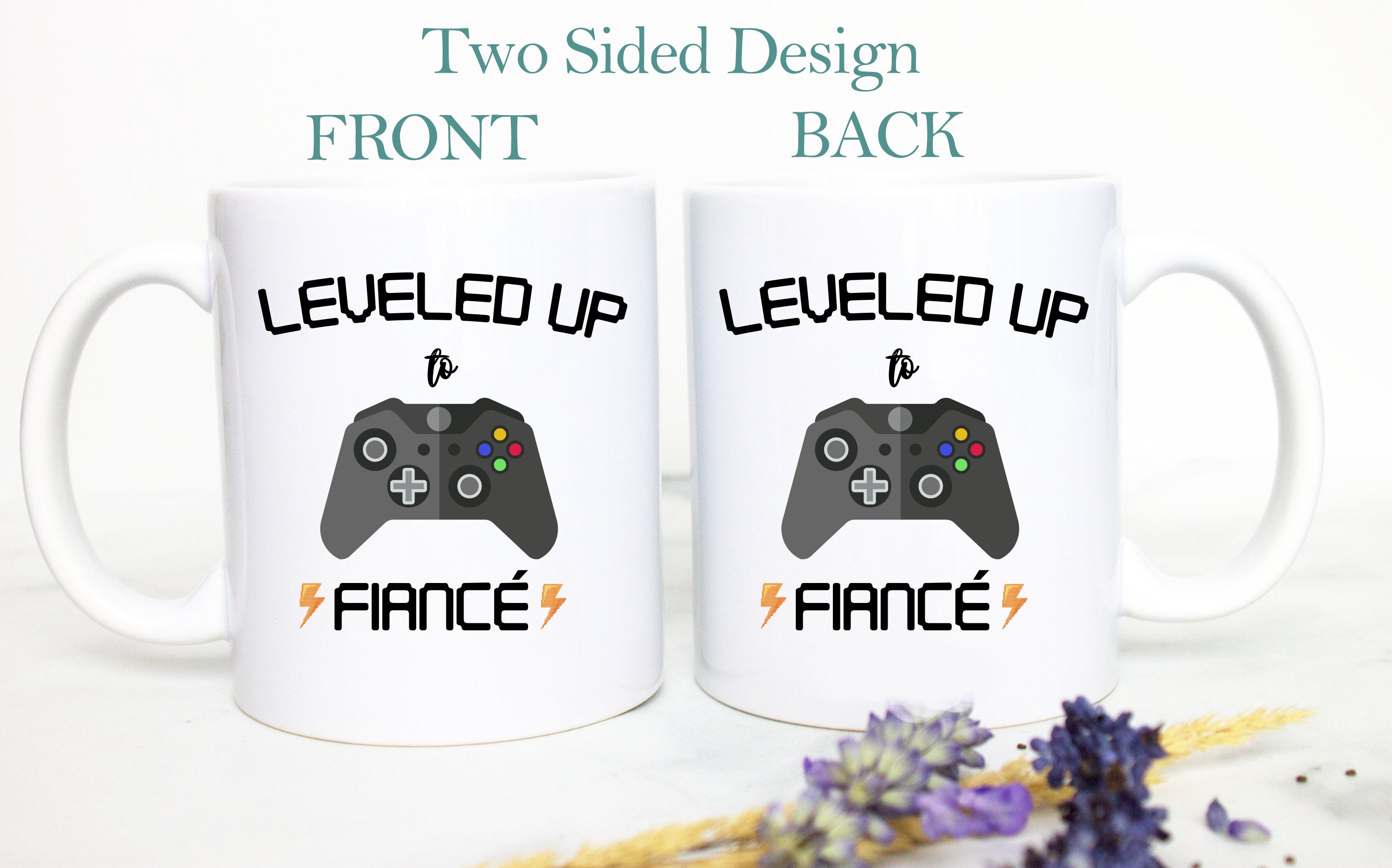 Leveled Up to Dad Nintendo - White Ceramic Mug