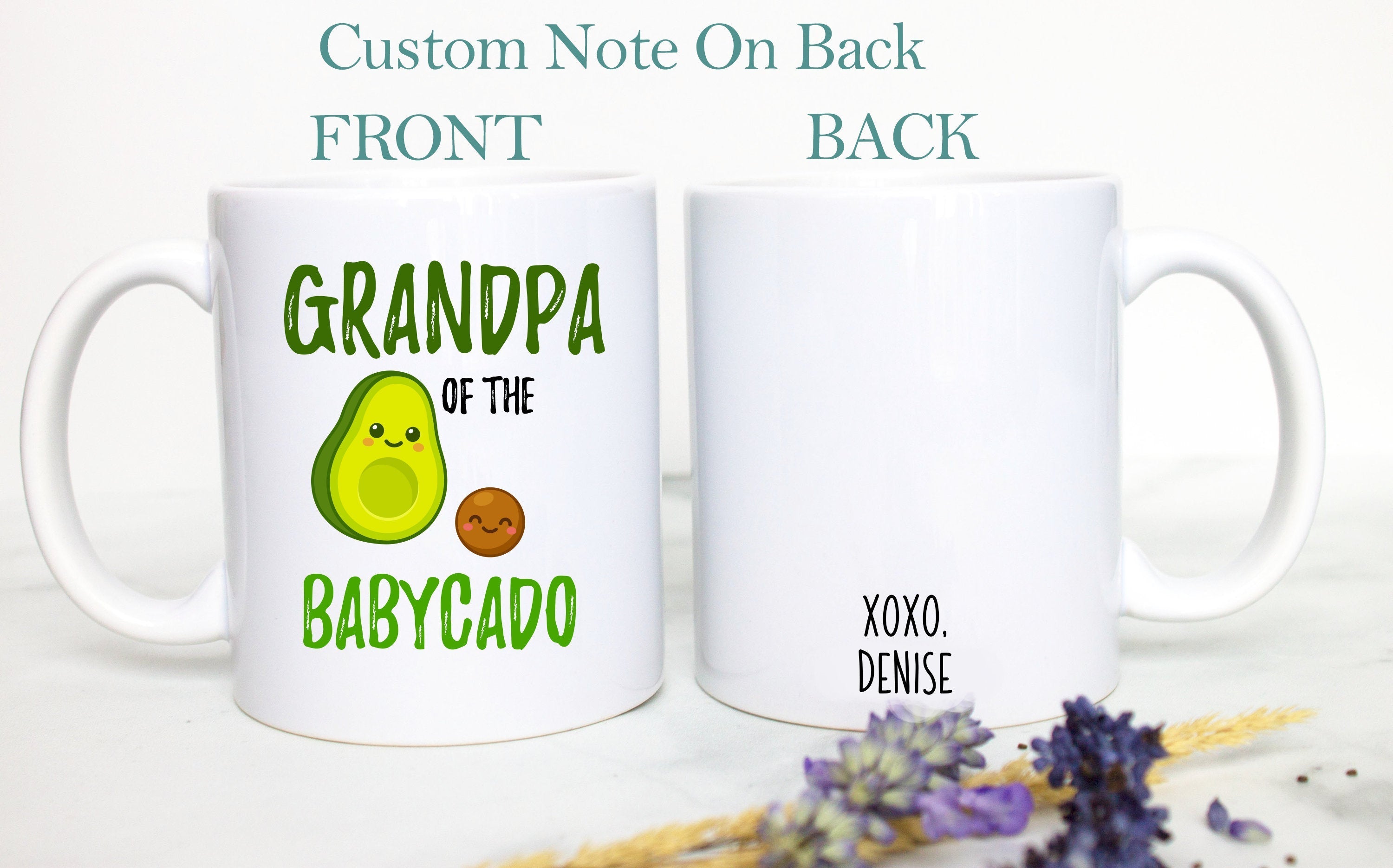 Avocado Grandma and Grandma Mug Set Individual OR Mug Set