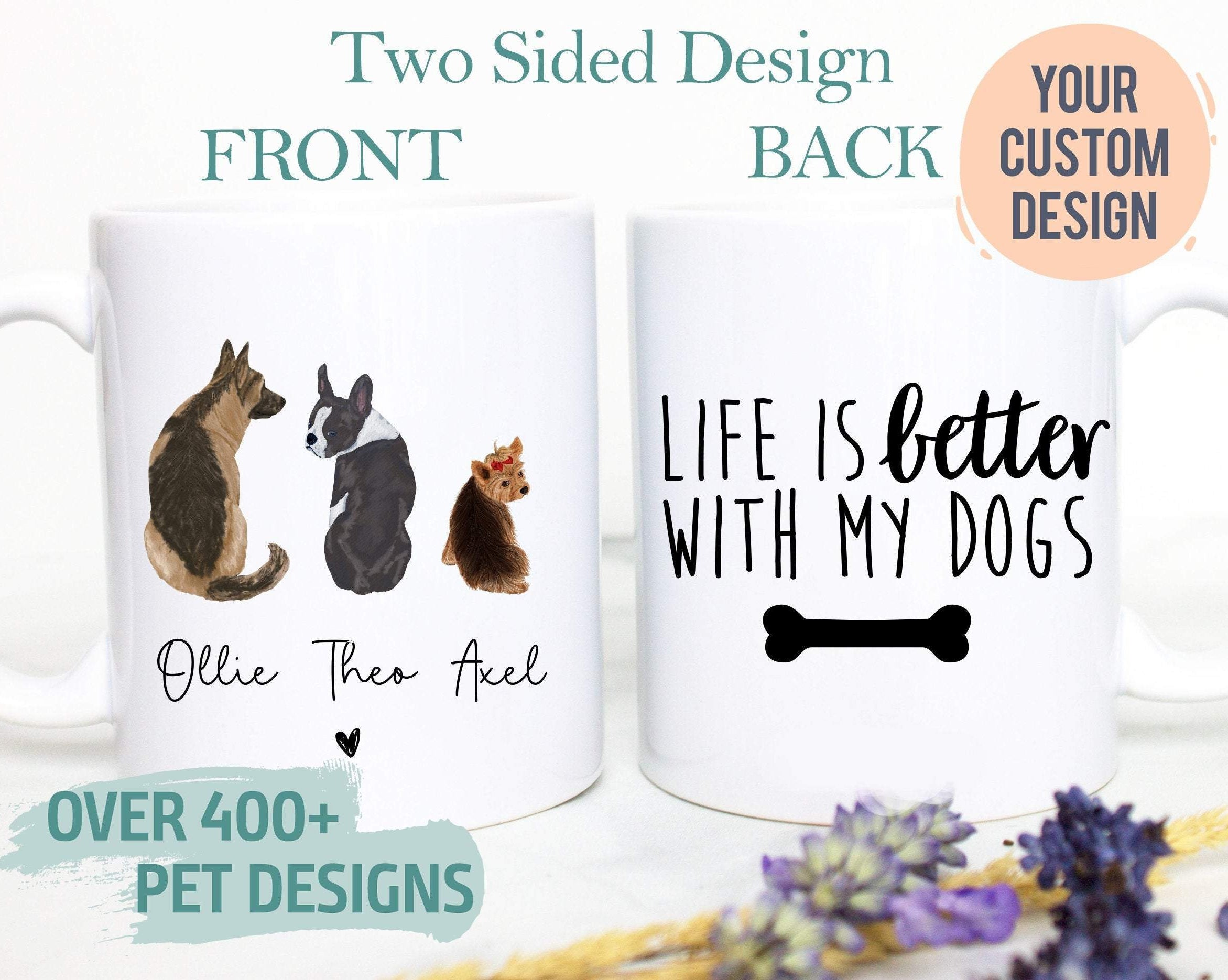 Custom Dog Mom Dad Gift, Dog Mug, Dog Lover Owner Gift, Gift for Wife Her, Best Dog Owner, Mother's Day, Father's Day, Christmas Gift