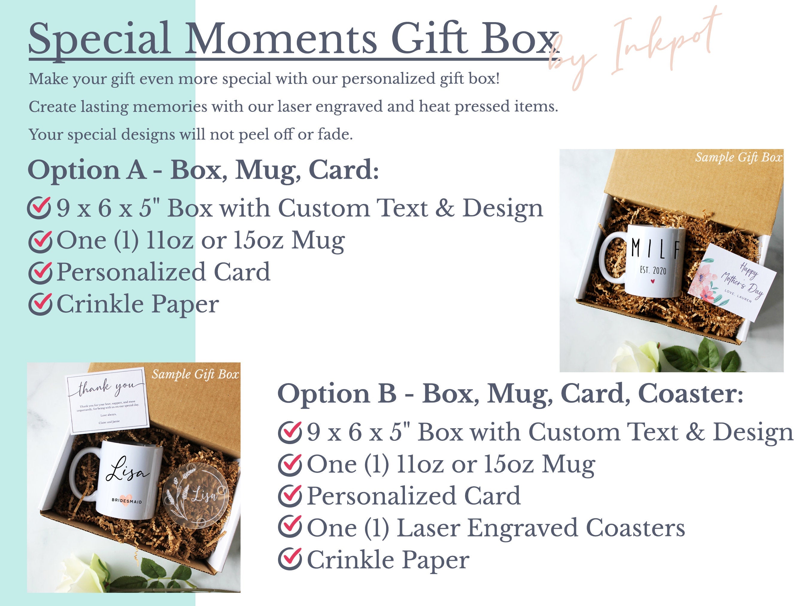 Personalized Mother's Day Gift Box | Gift for Mom, Mother's Day Gift Ideas, Custom Mom Gift, Expecting Mom, Mom Custom Mug, New Mom Mug