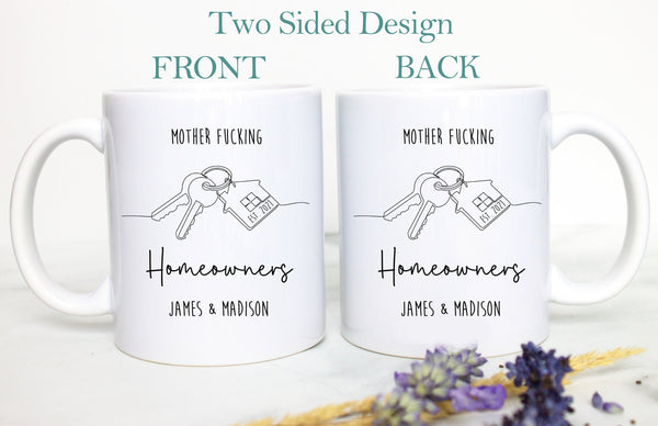 Mother Fucking Homeowner Gift, Funny Housewarming Mug, Gift for New Home, Custom Housewarming Mug, Homeowner Gift, Funny Housewarming Gift