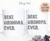 Best Grandpa and Grandma Individual or Mug Set, Grandparents Gift, Mother&#39;s Day, Father&#39;s Day Gift, Nana Pregnancy Announcement, Baby Reveal