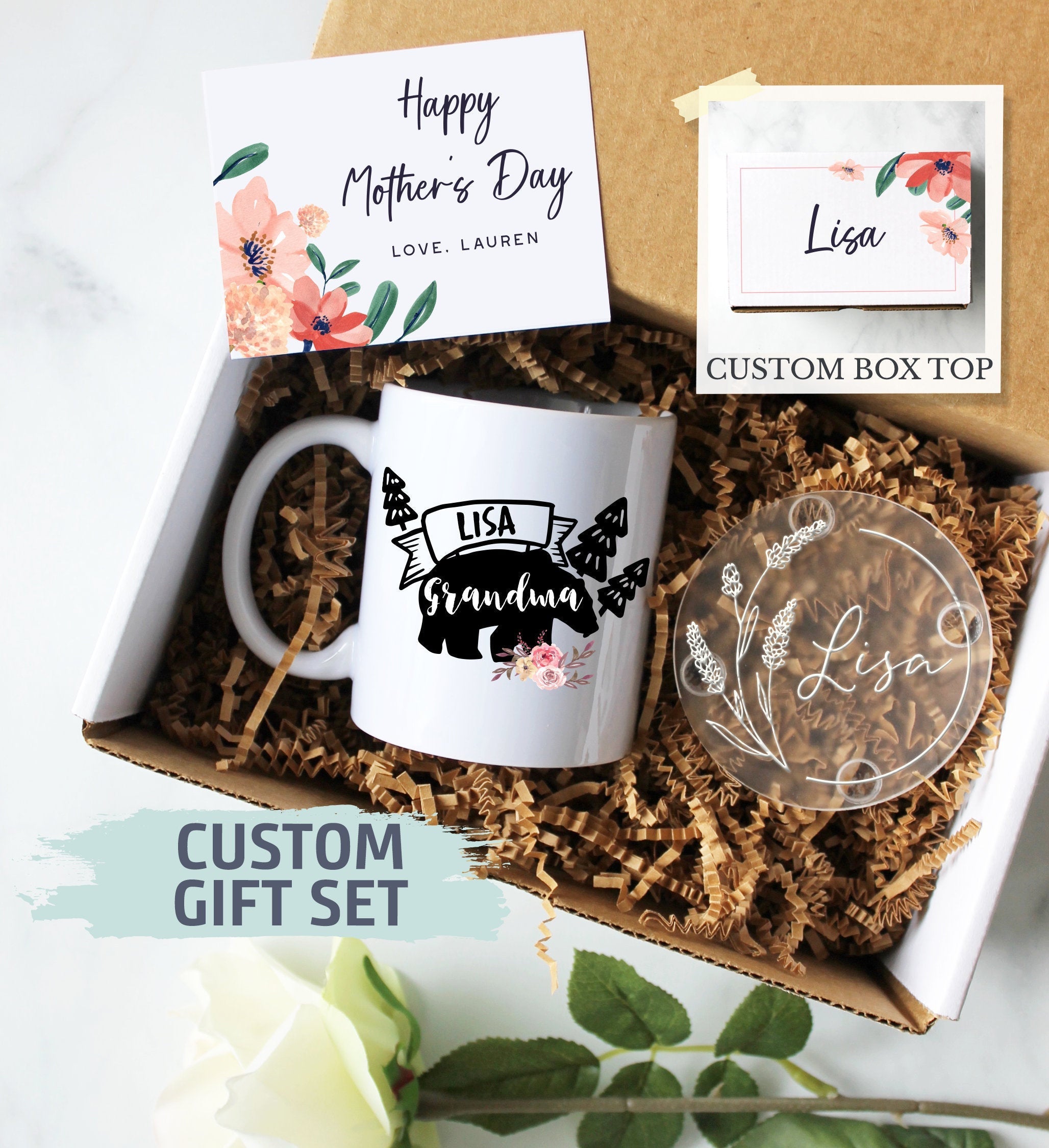 Personalized Mother's Day Gift Box | Gift for Nana, Grandma Gift Box, Custom Nana Gift, Best Nana Ever, World's Best Nana Gift, Grandma Mug