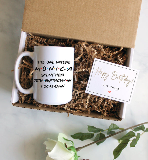 Personalized Lockdown Birthday Gift Box | Gift for Her, Birthday Gift Idea, Quarantine Birthday Care Package, Birthday Mug, Best Friend