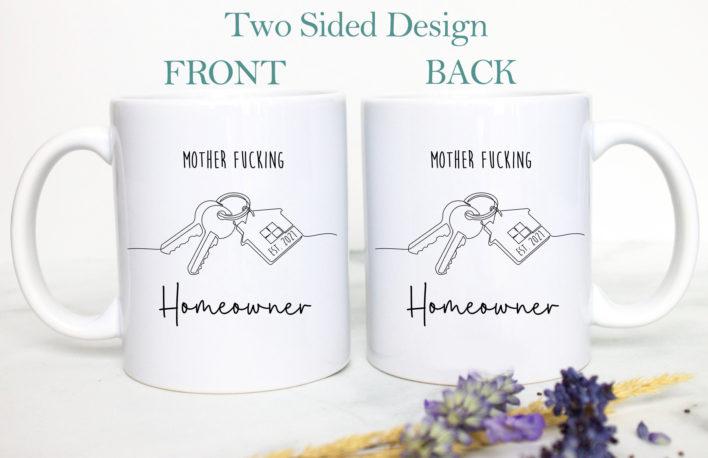 Mother Fucking Homeowner Gift, Funny Housewarming Mug, Gift for New Home, Custom Housewarming Mug, Homeowner Gift, Funny Housewarming Gift