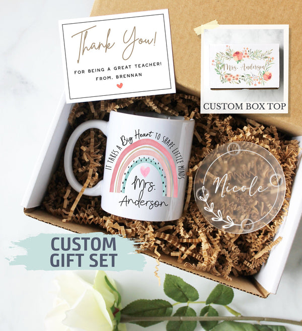 Personalized Teacher Gift Box | Gift for Teacher, Teacher Thank You Gift, Teacher Appreciation, End of Year Teacher Gift, Teacher Gift Set