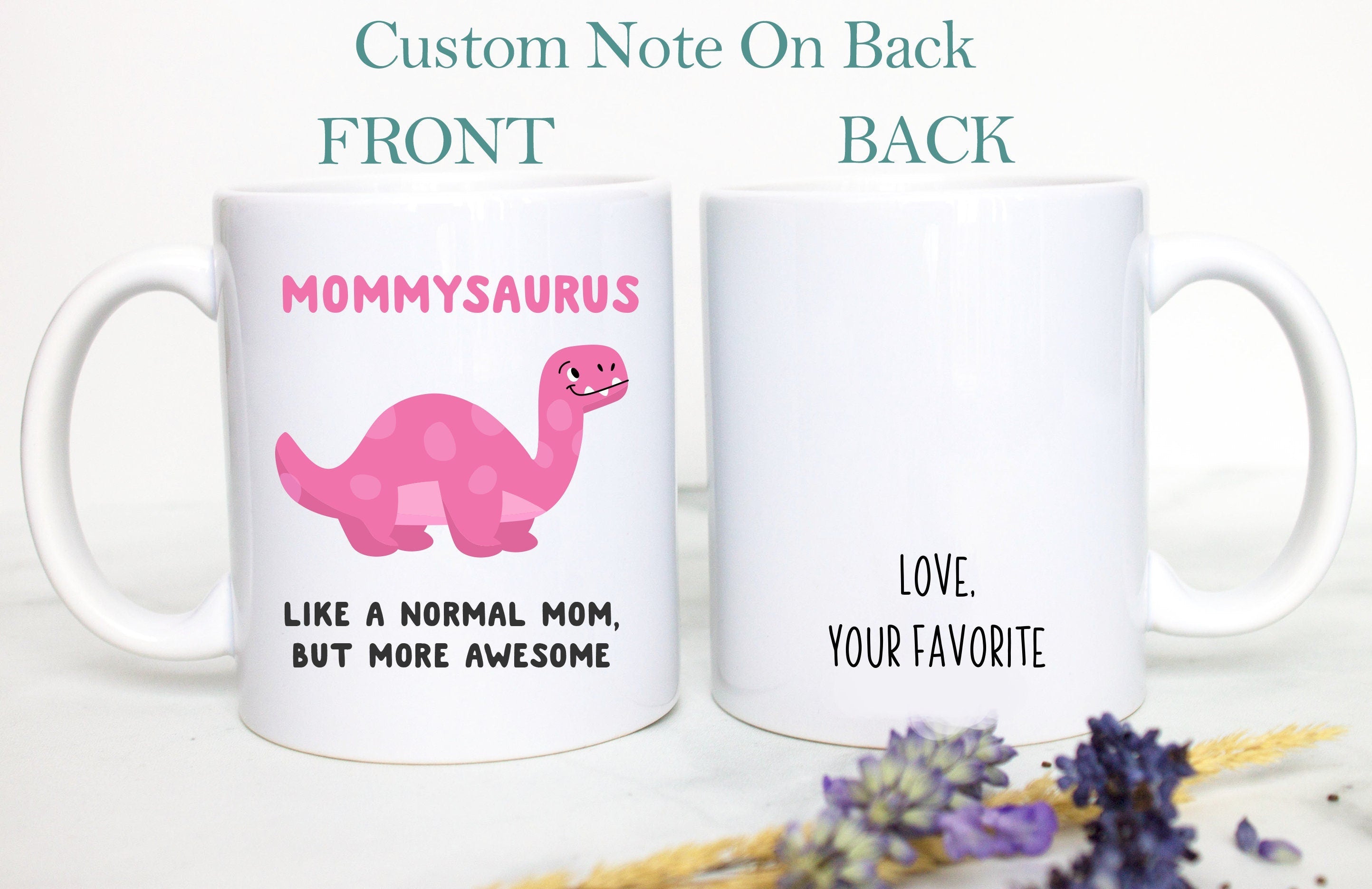 Mom and Dad Mug Set, Mommysaurus and Daddysaurus, Pregnancy Reveal,New Dad Gift, Baby Announcement, First Time Parents, New Parents Gift