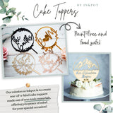 Custom Text Wood or Acrylic Cake Topper | Personalized Design Wedding Birthday Cake Topper, Custom Cake topper, Wedding Decor, Baby Shower