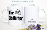 Godfather Mug | Godfather To Be Gift, New Godfather Gift,Baby Announcement Proposal, Godparents Gift, Will You be My Godfather, Baptism Gift