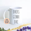 Custom Mug For Baker | Bakers Gonna Bake, Personalized Baker Mug, Funny Gift for Baker, Baking Mug for Her,Christmas Gift Baker Pastry Chef