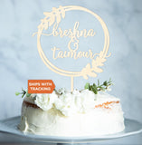 Custom Name Wedding Cake Topper | Mr and Mrs Personalized Cake Topper, Wedding Wood Acrylic Cake Topper, Custom Couple's Name, Wedding Decor