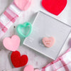 Valentine's Day Conversation Hearts Acrylic Fondant Embosser and Cookie Cutter | Cookie Stamp,Valentines Embosser Stamp, Heart Cookie Cutter