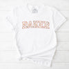 Baker Floral T-Shirt | Baking Shirt, Gift For Baker, Baker T-Shirt, Funny Baking Shirt, Cookie Lover Shirt, Baking Mom Shirt