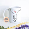 Personalized Holding Hands Mug