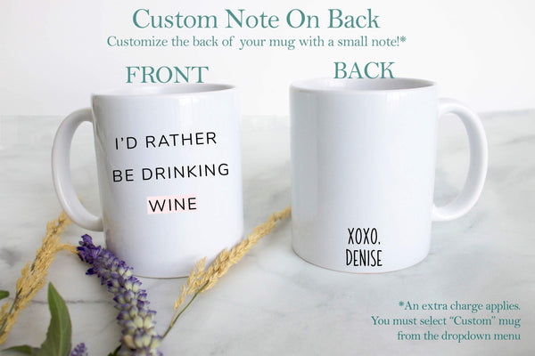 Wine Lover Gift - White Ceramic Mug