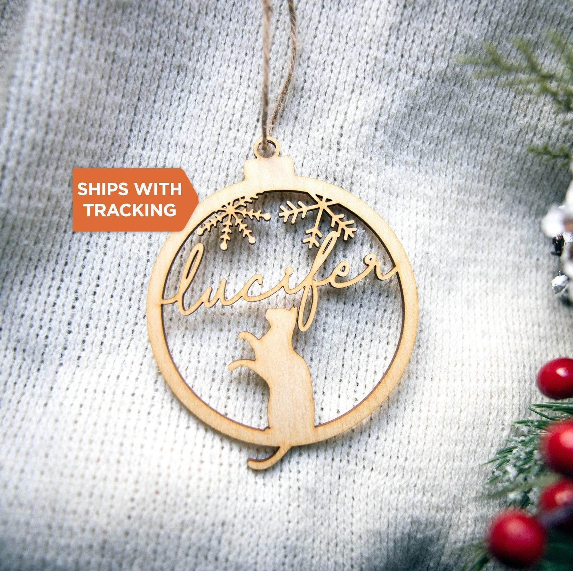 Personalized Cat Name Ornament
