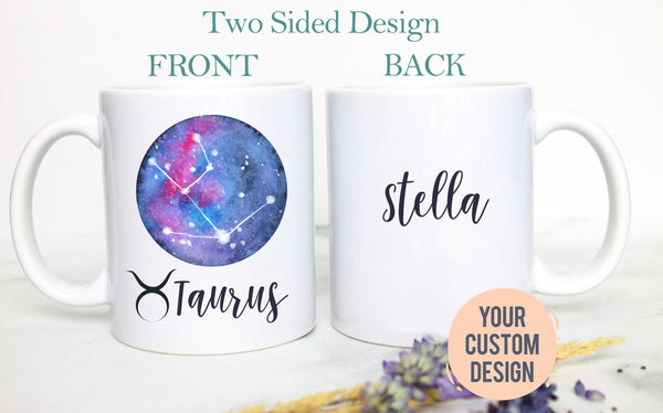 Taurus Mug - Personalized Name Zodiac Mug