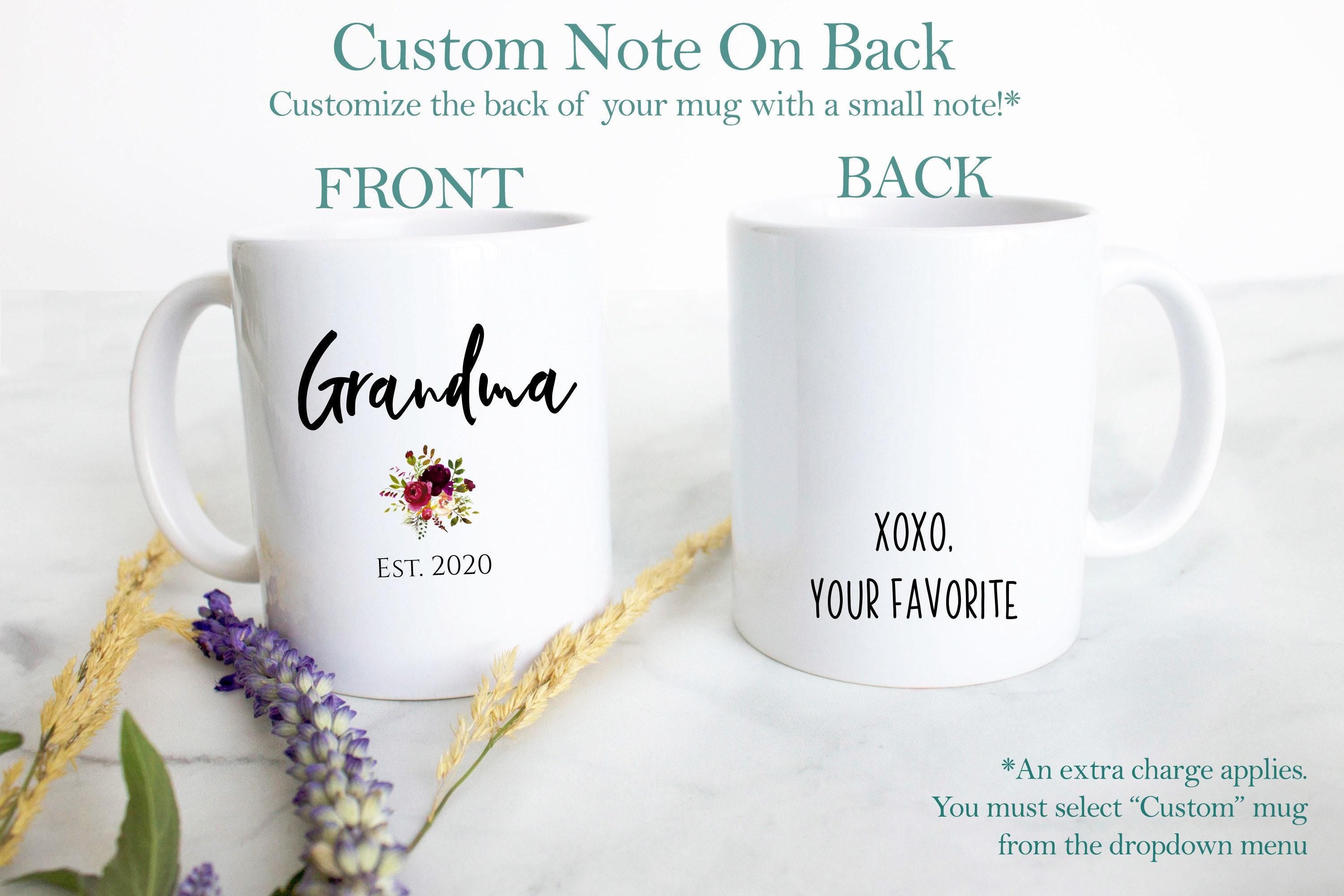 Grandpa and Grandma EST Individual or Mug Set #5 - White Ceramic Mug