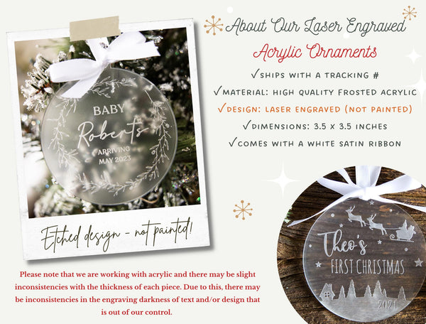 Our First Christmas Married Ornament