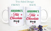 Custom Name Hot Chocolate Mug - White Ceramic Mug