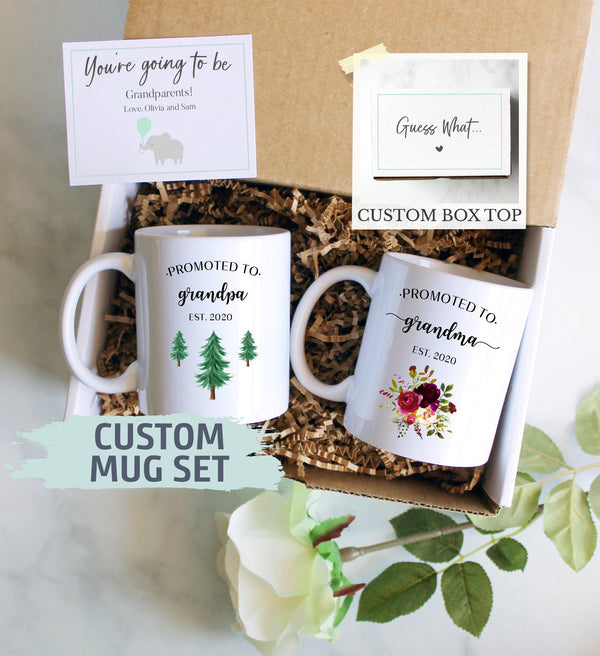 Pregnancy Announcement Gift Box | Promoted Grandma and Grandpa