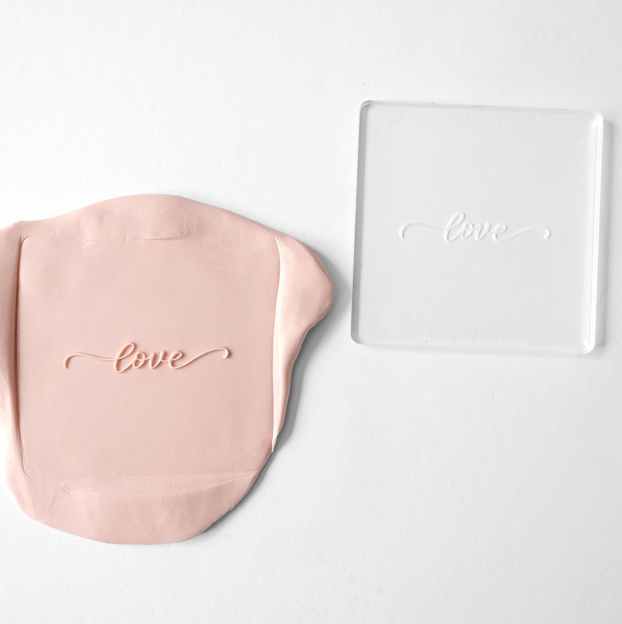 Love Fondant Embosser Stamp and Cutter
