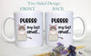 Purr My Last Email Angry Cat - White Ceramic Mug