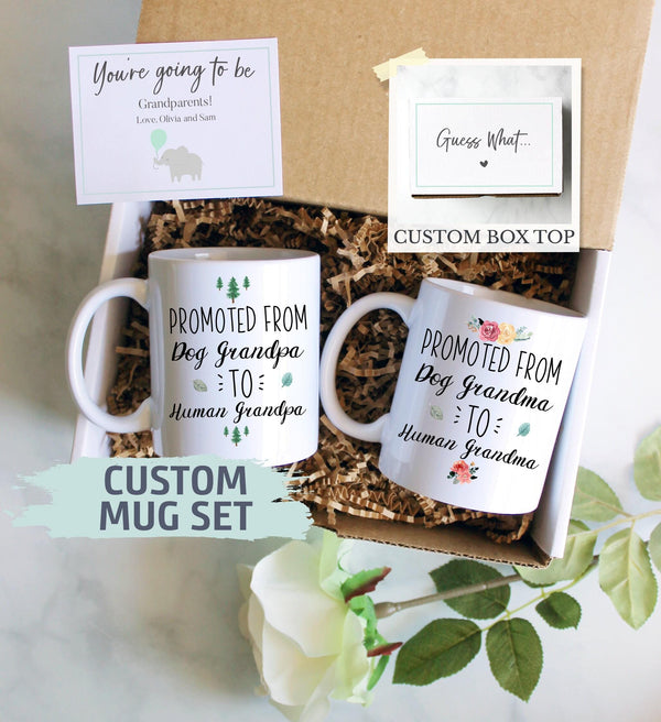 Pregnancy Announcement Gift Box | Promoted Grandma and Grandpa