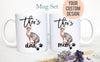 Personalized Sphynx Cat Mom and Dad Individual or Mug Set - White Ceramic Custom Mug