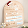 Dear Santa Board – Reusable Santa Letter Board, Dry Erase Christmas Eve Sign, Kids Wish List Board, Letter to Santa Sign