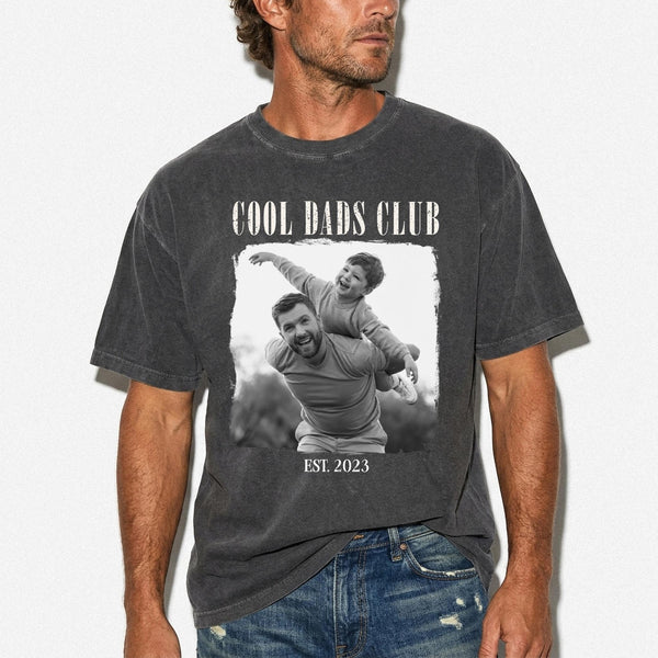 Custom Photo Dad Shirt, Personalized Dad Tee, Fathers Day Gift For Dad, Picture Shirt, Dad And Kids Photo Shirt