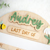 Personalized First & Last Day of School Sign, Custom Back to School Board, Reusable School Milestone Board, Photo Prop Sign
