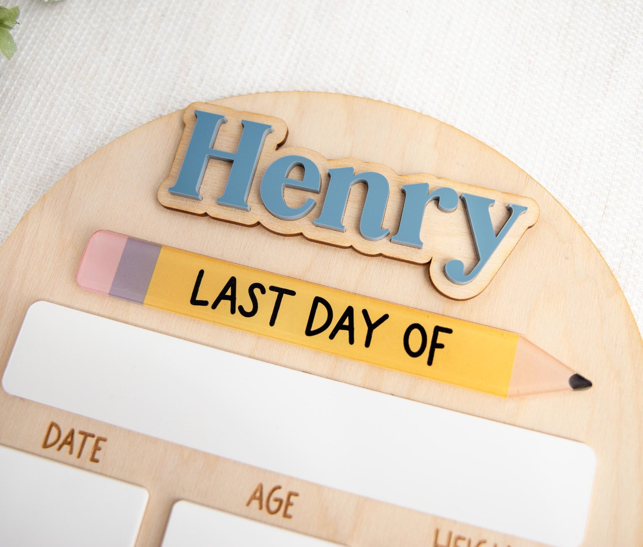First & Last Day of School Sign, Custom Back to School Board, Reusable School Milestone Board, Photo Prop Sign