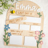 Personalized First & Last Day of School Sign, Custom Back to School Board, Reusable School Milestone Board, Photo Prop Sign