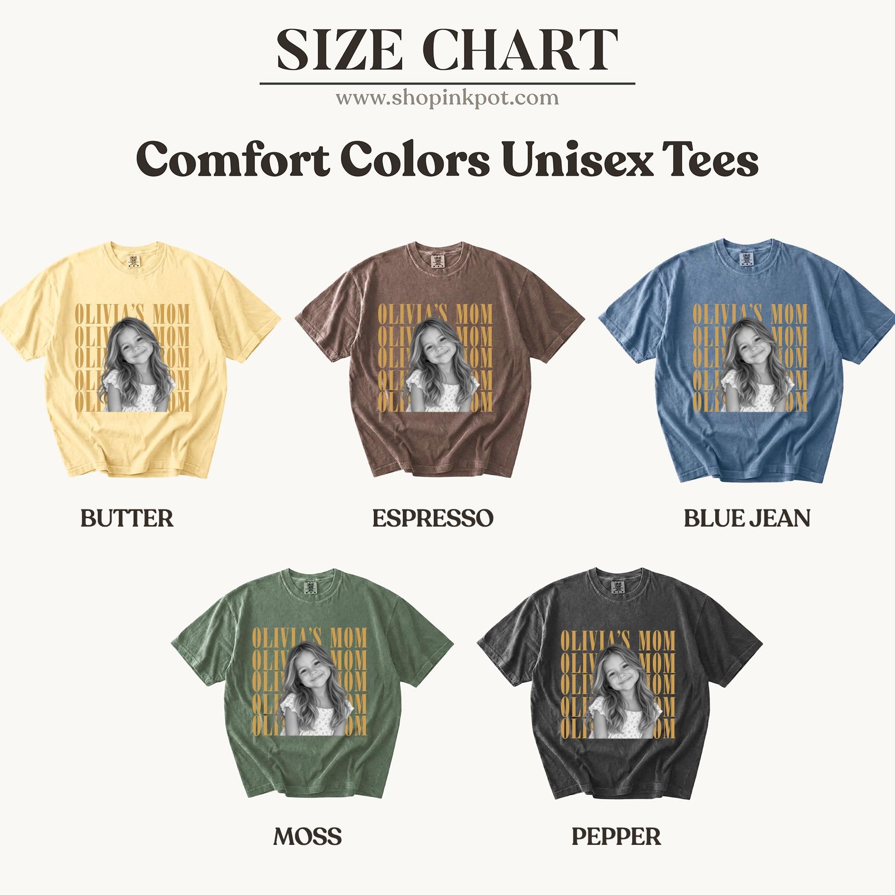 Comfort Colors® Custom Mom Photo Shirt or Sweatshirt, Personalized Mom Shirt, Vintage Photo T-Shirt, Mother’s Day Gift for Mom