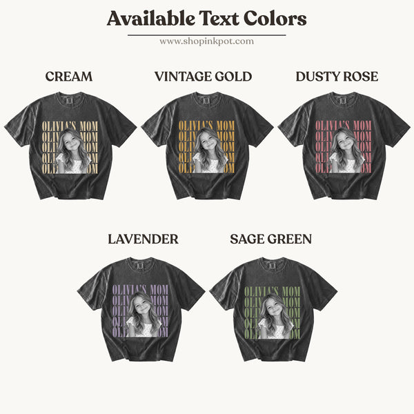 Comfort Colors® Custom Mom Photo Sweatshirt or Shirt, Personalized Mom Shirt, Vintage Photo T-Shirt, Mother’s Day Gift for Mom