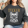 Comfort Colors® Custom Pet Photo Shirt or Sweatshirt, Personalized Pet Name T-Shirt, Vintage Dog & Cat Portrait Shirt