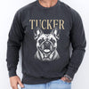 Comfort Colors® Custom Pet Photo Shirt or Sweatshirt, Personalized Pet Name T-Shirt, Vintage Dog & Cat Portrait Shirt