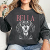 Comfort Colors® Custom Pet Photo Shirt or Sweatshirt, Personalized Pet Name T-Shirt, Vintage Dog & Cat Portrait Shirt