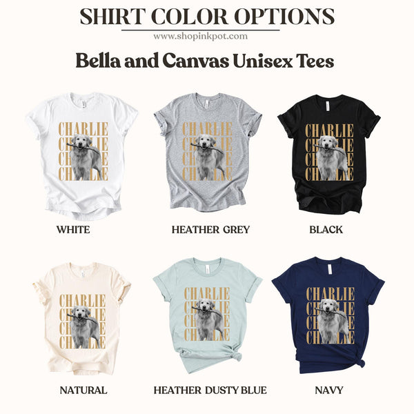 Comfort Colors® Custom Pet Photo Shirt, Personalized Dog Mom or Dad Shirt or Sweatshirt, Vintage Pet Portrait T-Shirt