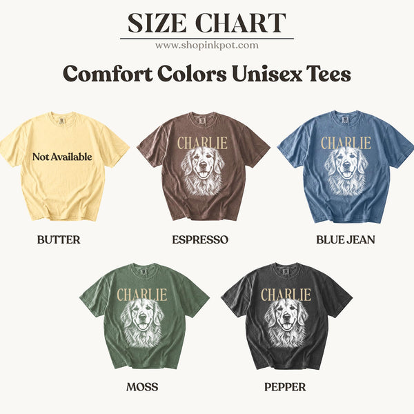 Comfort Colors® Custom Pet Photo Shirt or Sweatshirt, Personalized Pet Name T-Shirt, Vintage Dog & Cat Portrait Shirt