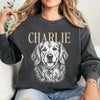 Comfort Colors® Custom Pet Photo Shirt or Sweatshirt, Personalized Pet Name T-Shirt, Vintage Dog & Cat Portrait Shirt